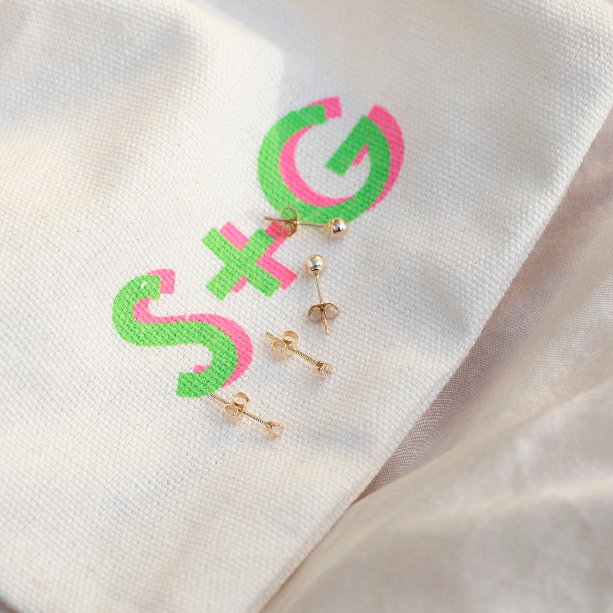 earring stud set - seol gold