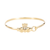 18ct Gold Claddagh Bangle - seolgold