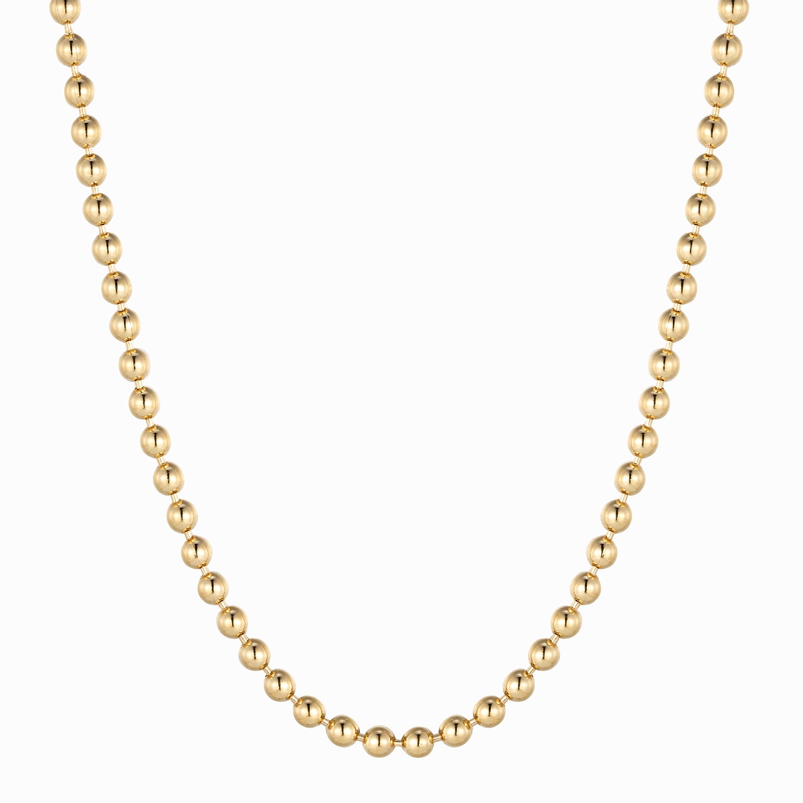 gold ball chain necklace - seolgold