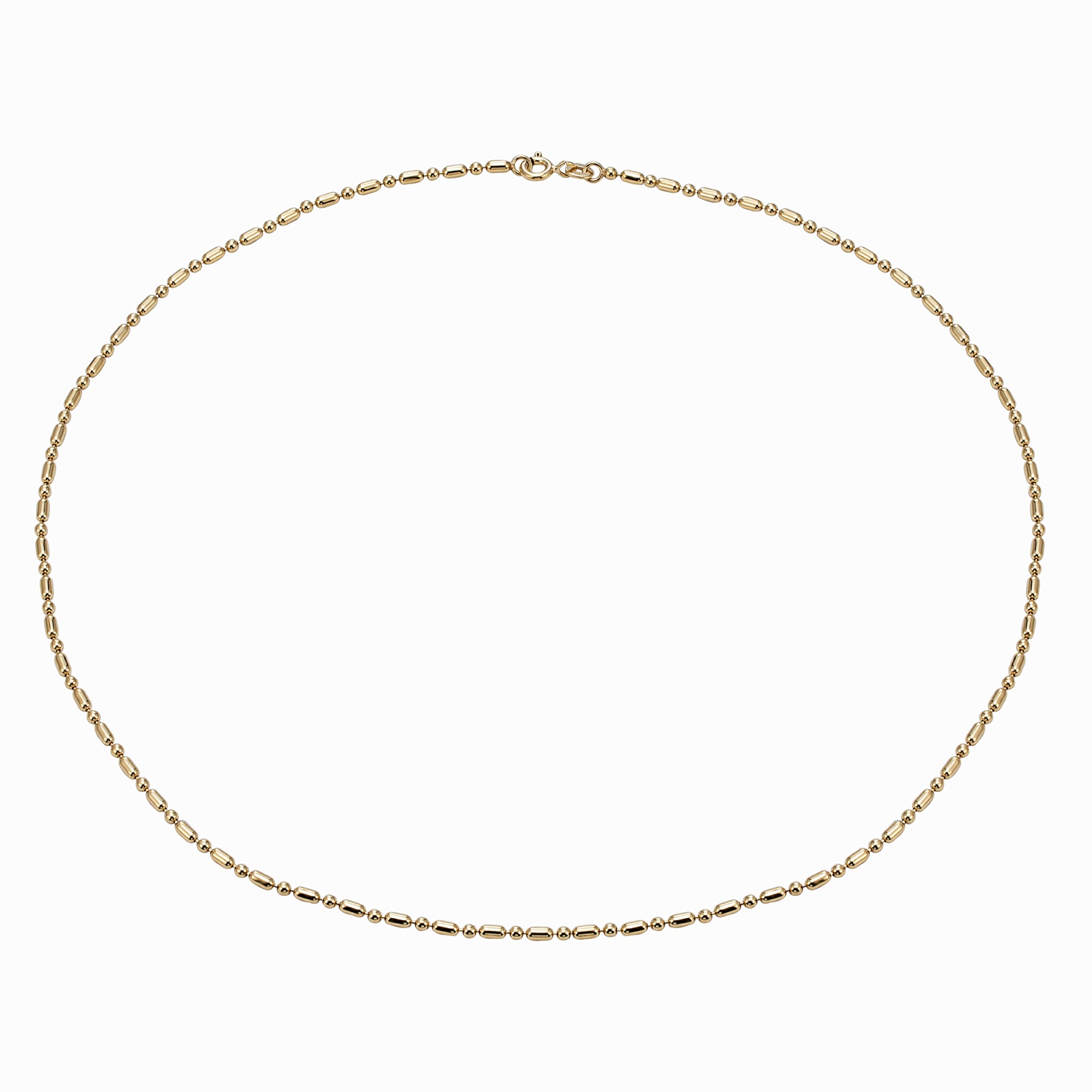 ball and bar chain - ball bar chain -  bead chain - beaded chain - gold chain - gold beaded chain - seol gold