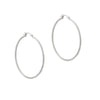 silver hoops - seolgold