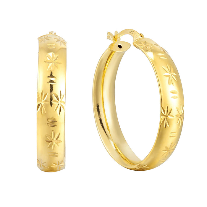 18ct Gold Vermeil hoop - seol gold