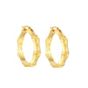 18ct Gold Vermeil bamboo creole hoops - seol gol