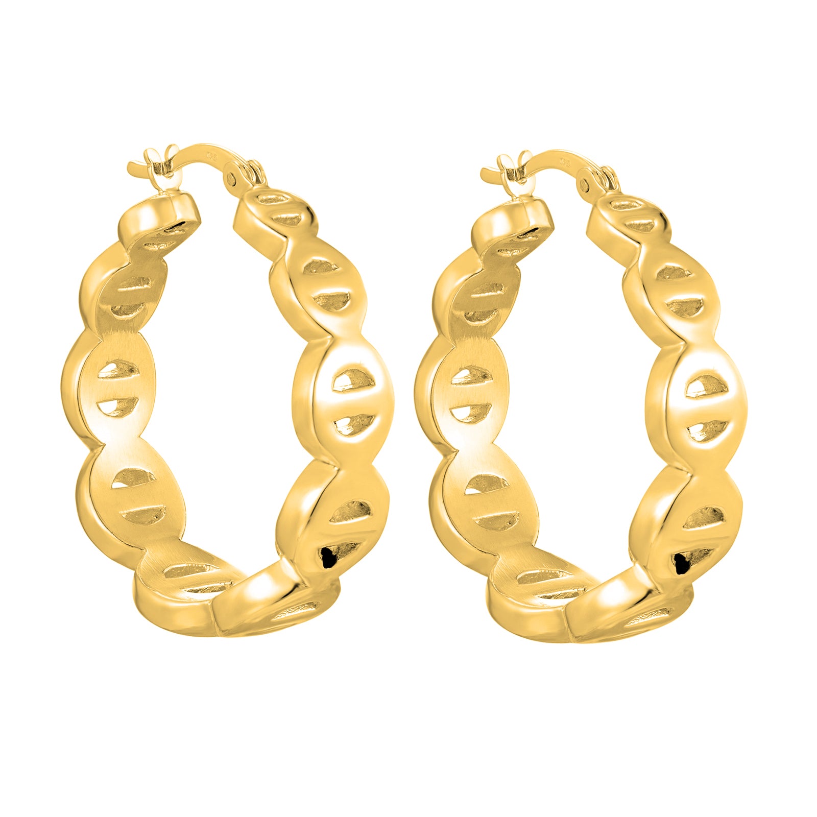 vintage gold hoops - seolgold