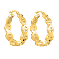 vintage gold hoops - seolgold