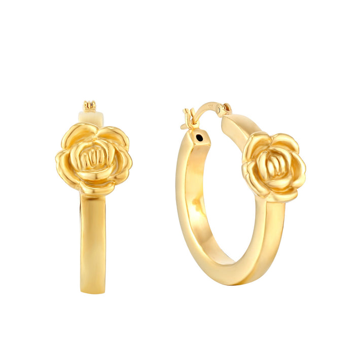 rose hoops - seol gold