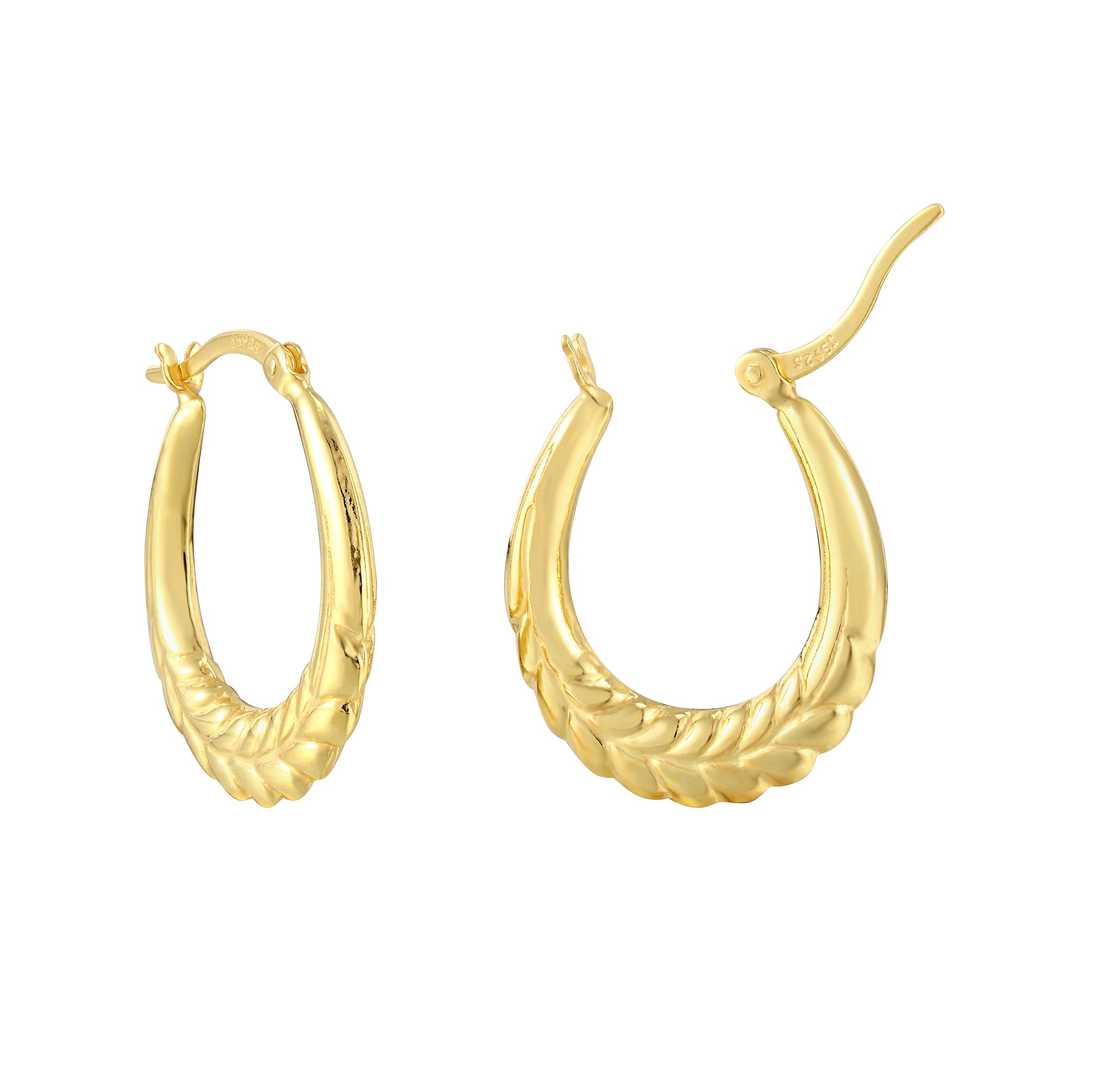 Seol Gold - Gold Plaited Hoops