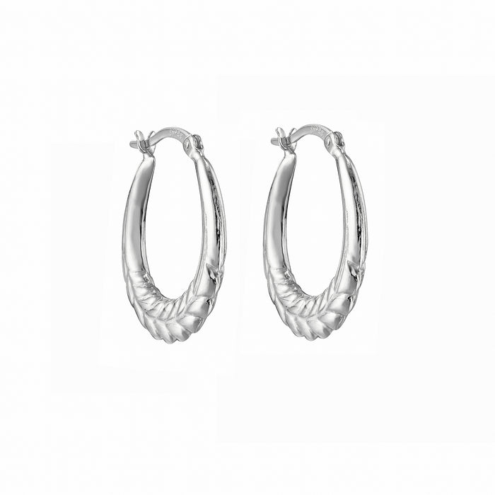 silver rope hoops - seolgold