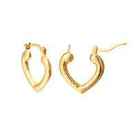 Seol Gold - Gold Heart Hoops