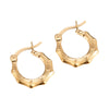 bamboo hoop - bamboo earring - bamboo hoop earrings - bamboo jewellery- seol gold