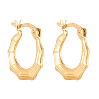 bamboo hoop - bamboo earring - bamboo hoop earrings - bamboo jewellery- seol gold