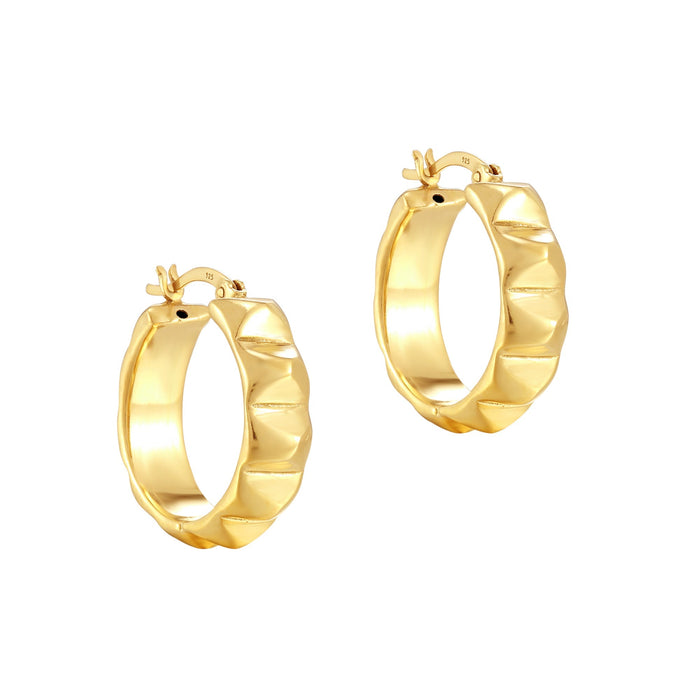 gold creole hoops -seolgold