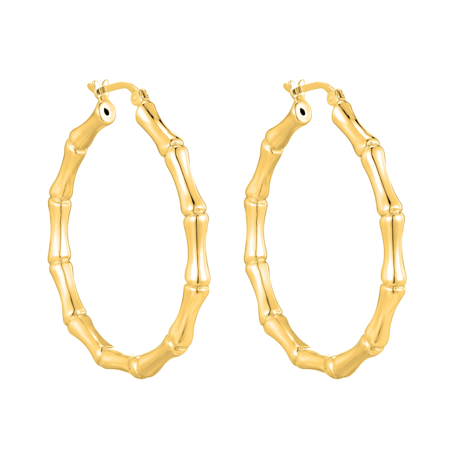 oversize bamboo hoops - seolgold