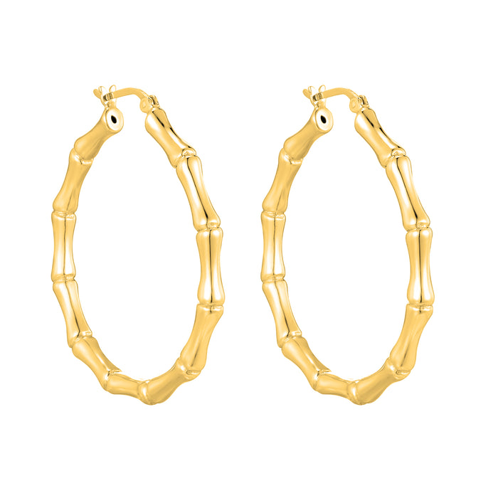 oversize bamboo hoops - seolgold