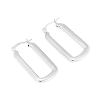 silver hoops - seol gold