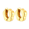 18ct Gold Vermeil Flower Huggies - seol gold