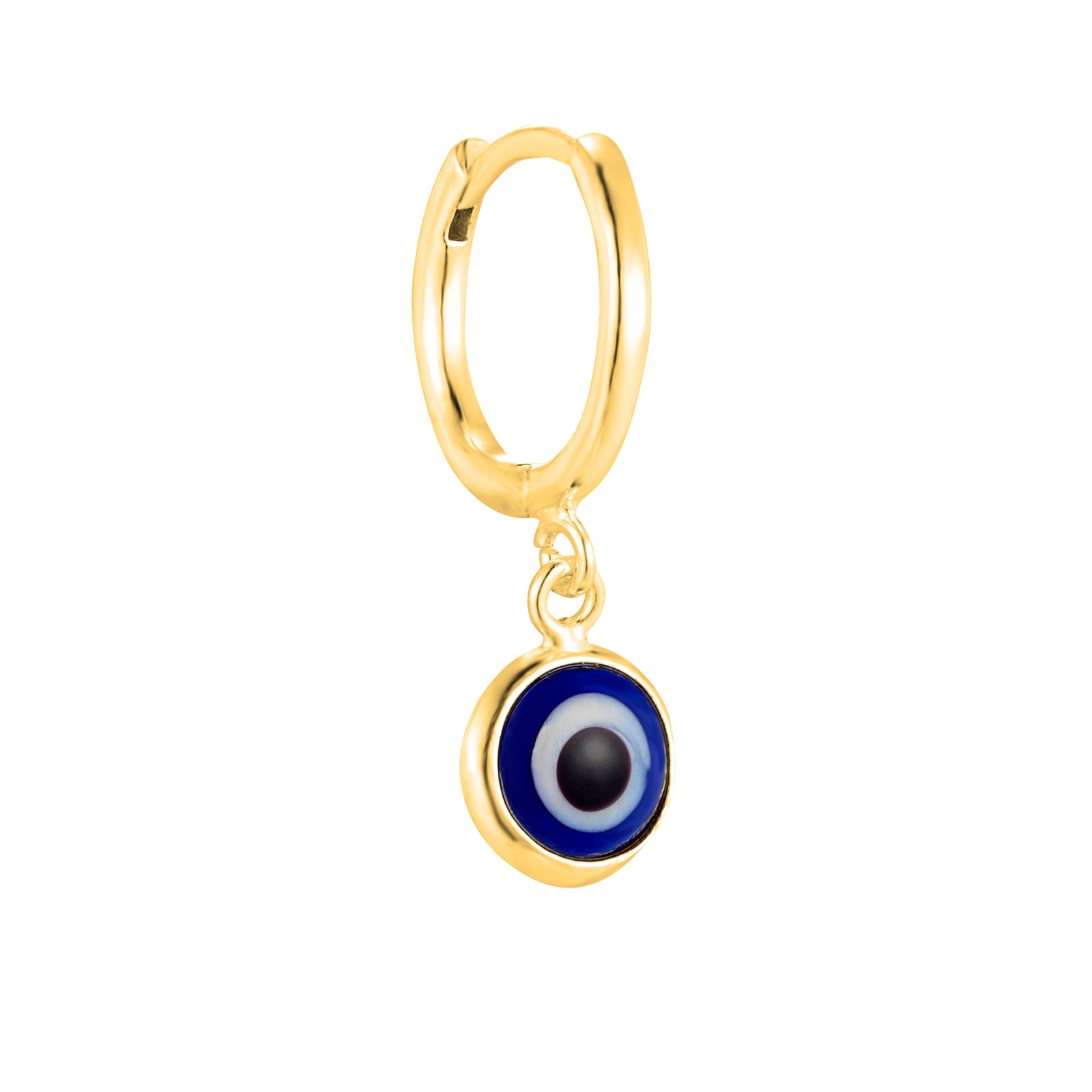 blue evil eye hoop - seolgold