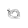 Sterling Silver Puffed Heart Pendant - Seol Gold