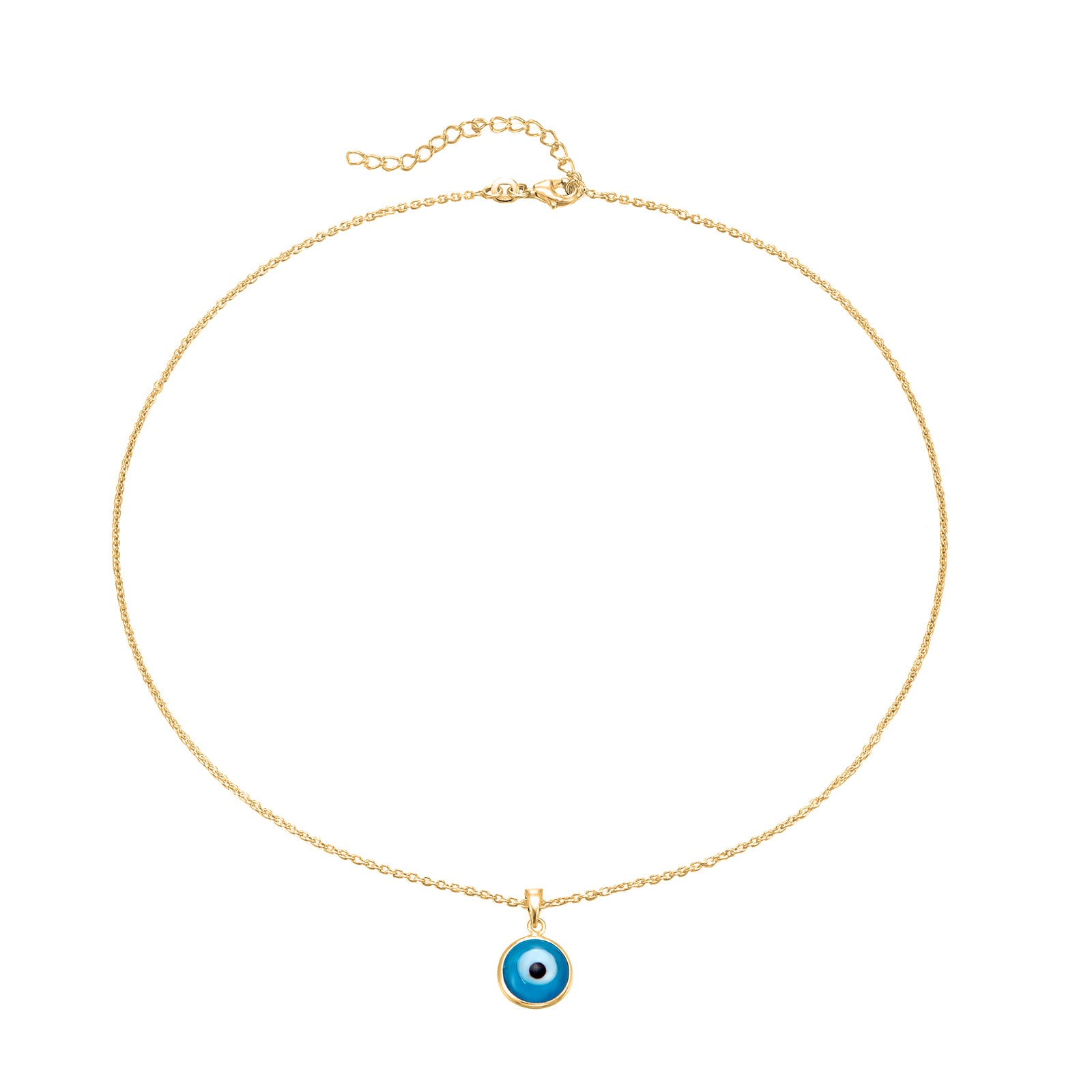 gold - evil eye necklace - seolgold