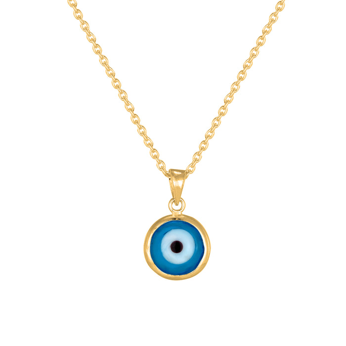 gold evil eye necklace - seolgold