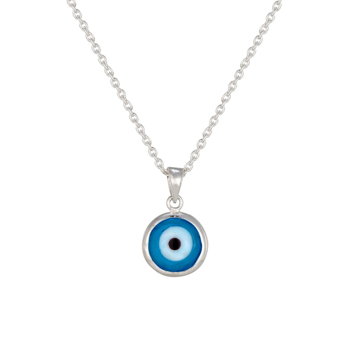 evil eye silver necklace - seolgold