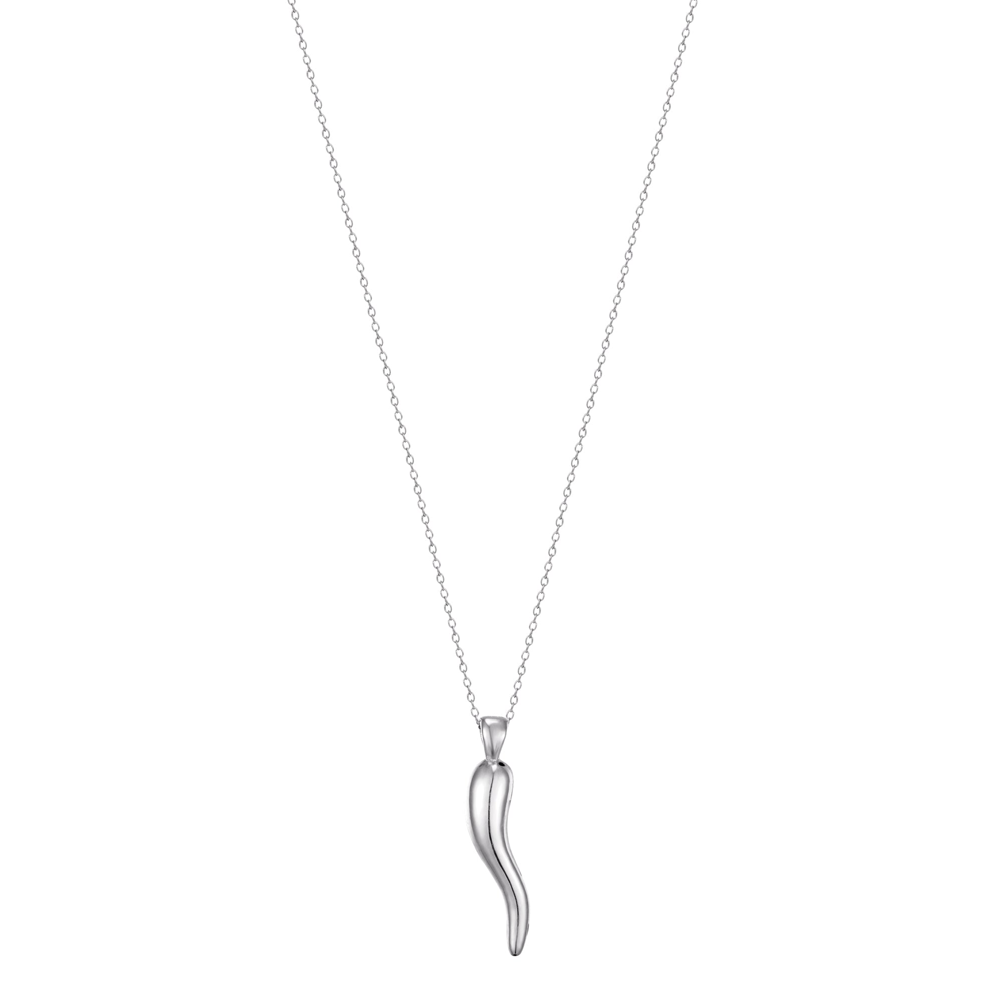 silver cornicello necklace - seolgold