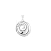 silver spiral pendant - seolgold