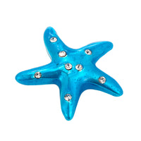 Blue Enamel Starfish Charm - seolgold