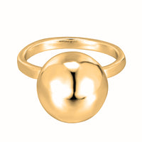 18ct Gold Vermeil Big Ball Ring - seolgold