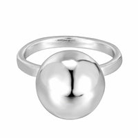 Sterling Silver Big Ball Ring - seolgold