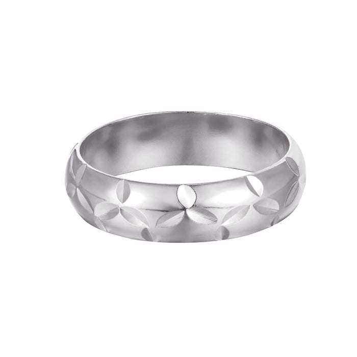 silver engraved ring - seolgold