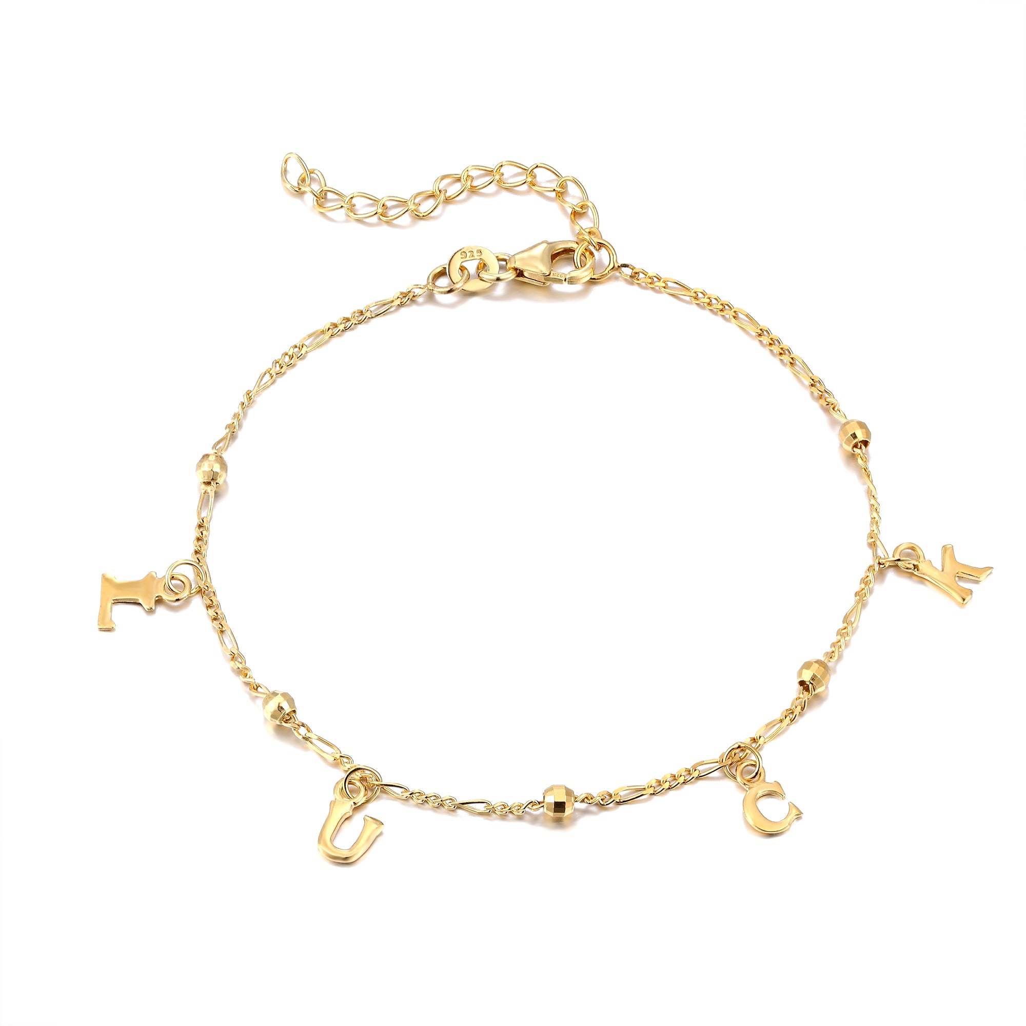 18ct Gold Vermeil Luck Charm Bracelet