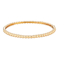 Seol Gold - 18ct Gold Vermeil Bobble Hinged Bangle