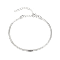 silver chain bracelet - seolgold