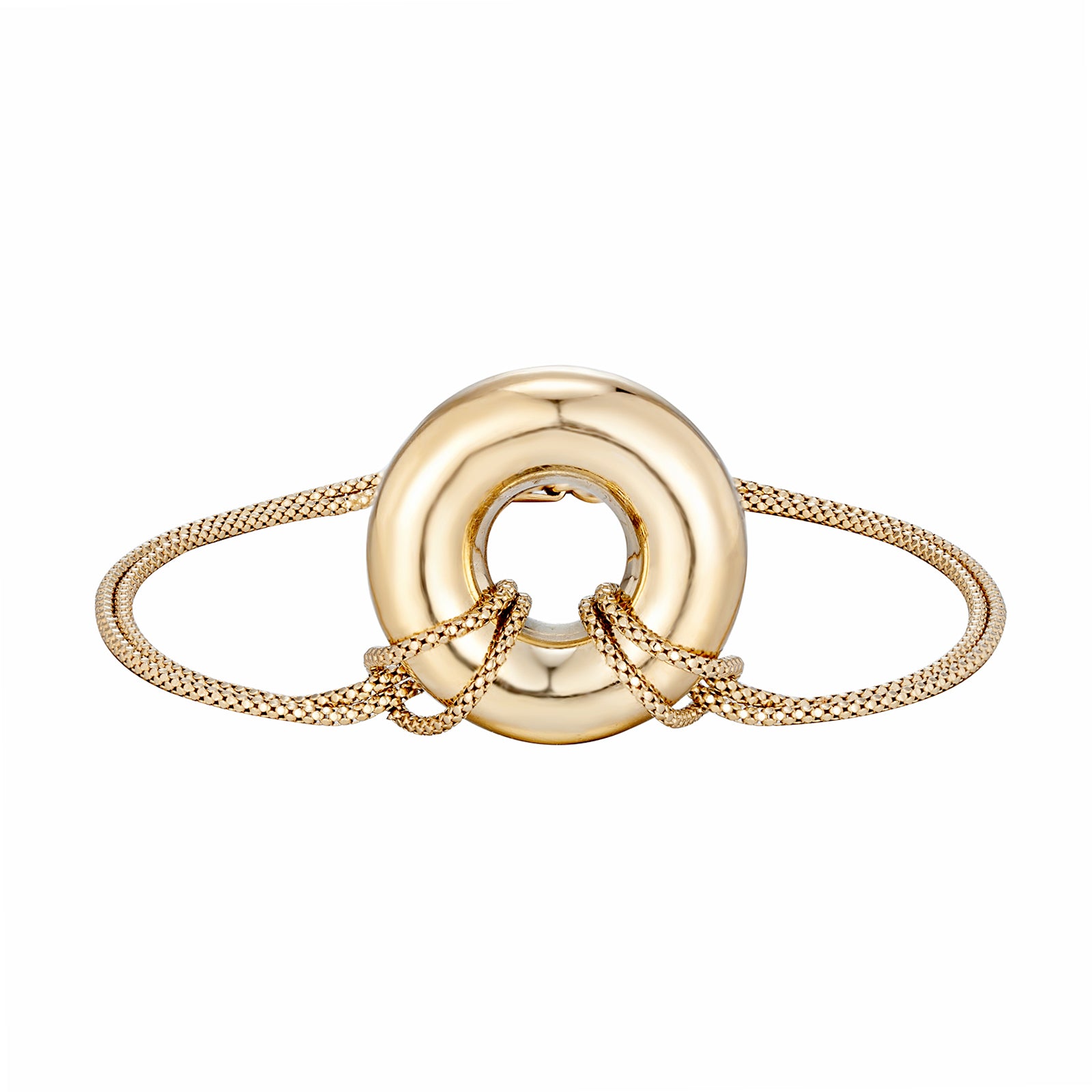 puffed donut bracelet - seolgold