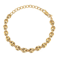 gold chunky bracelet - seolgold