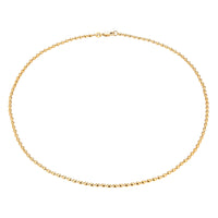 beaded chain - beaded necklace - bead necklace - beaded  chain - seol gold