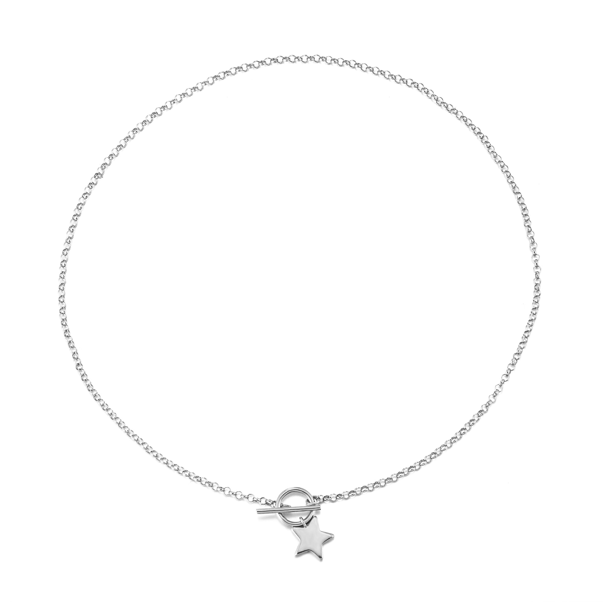 silver star necklace - seolgold