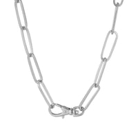 silver clasp necklace - seolgold