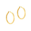 18ct Gold Vermeil  big gold hoops - seolgold