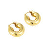 Seol Gold - Gold Puffy Hoops