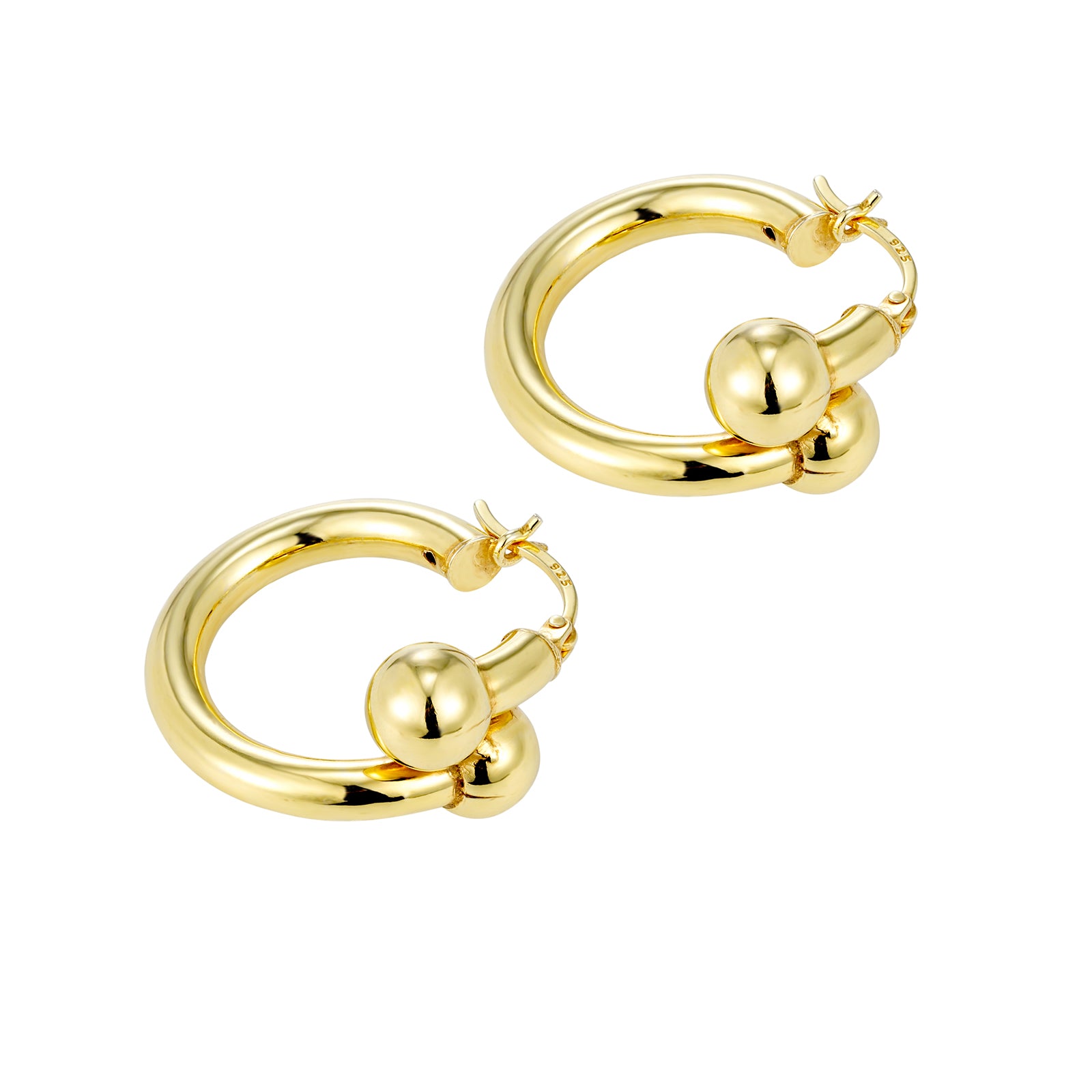 Seol Gold - Gold Torque Hoops