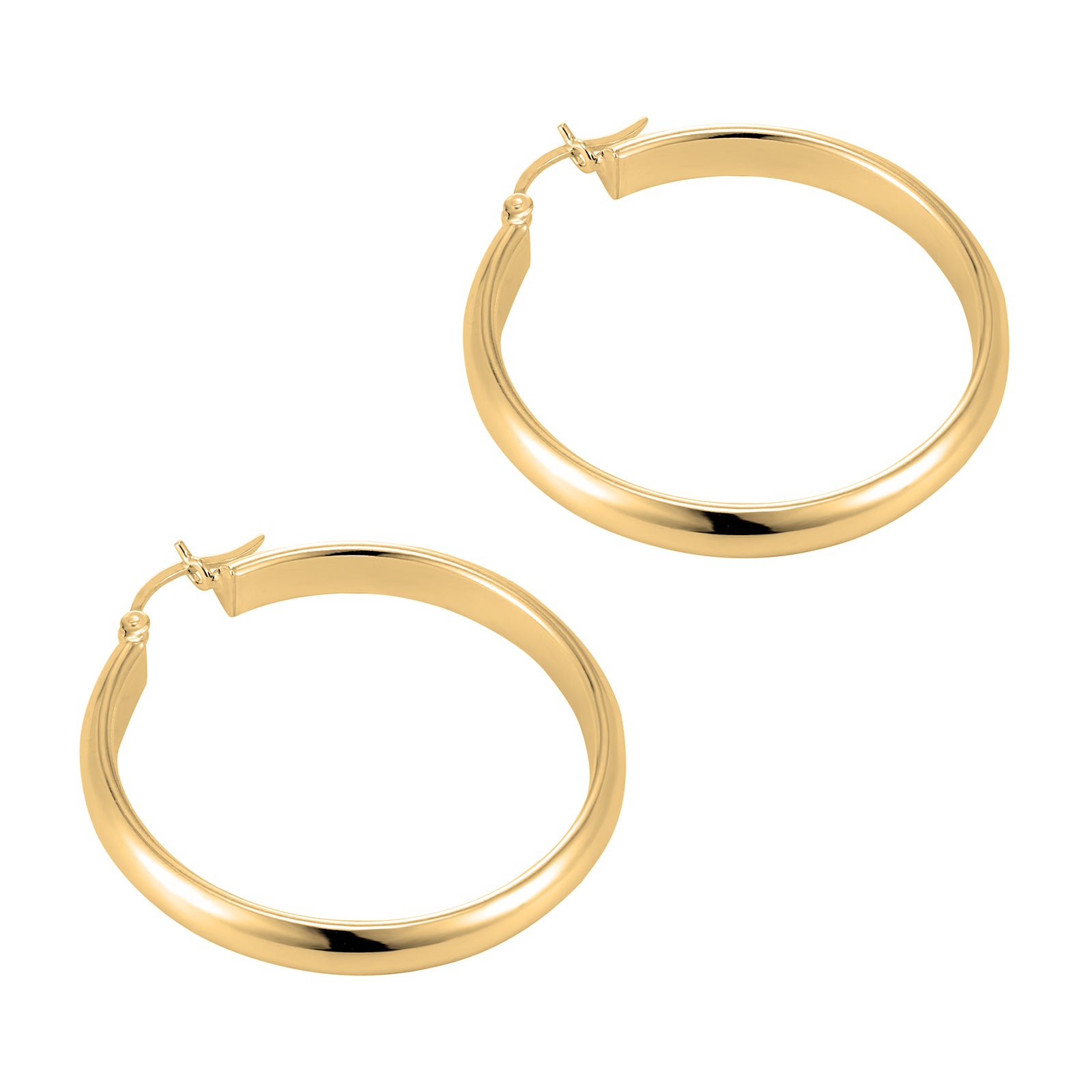 massive gold hoops - seolgold