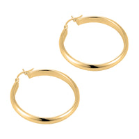 massive gold hoops - seolgold