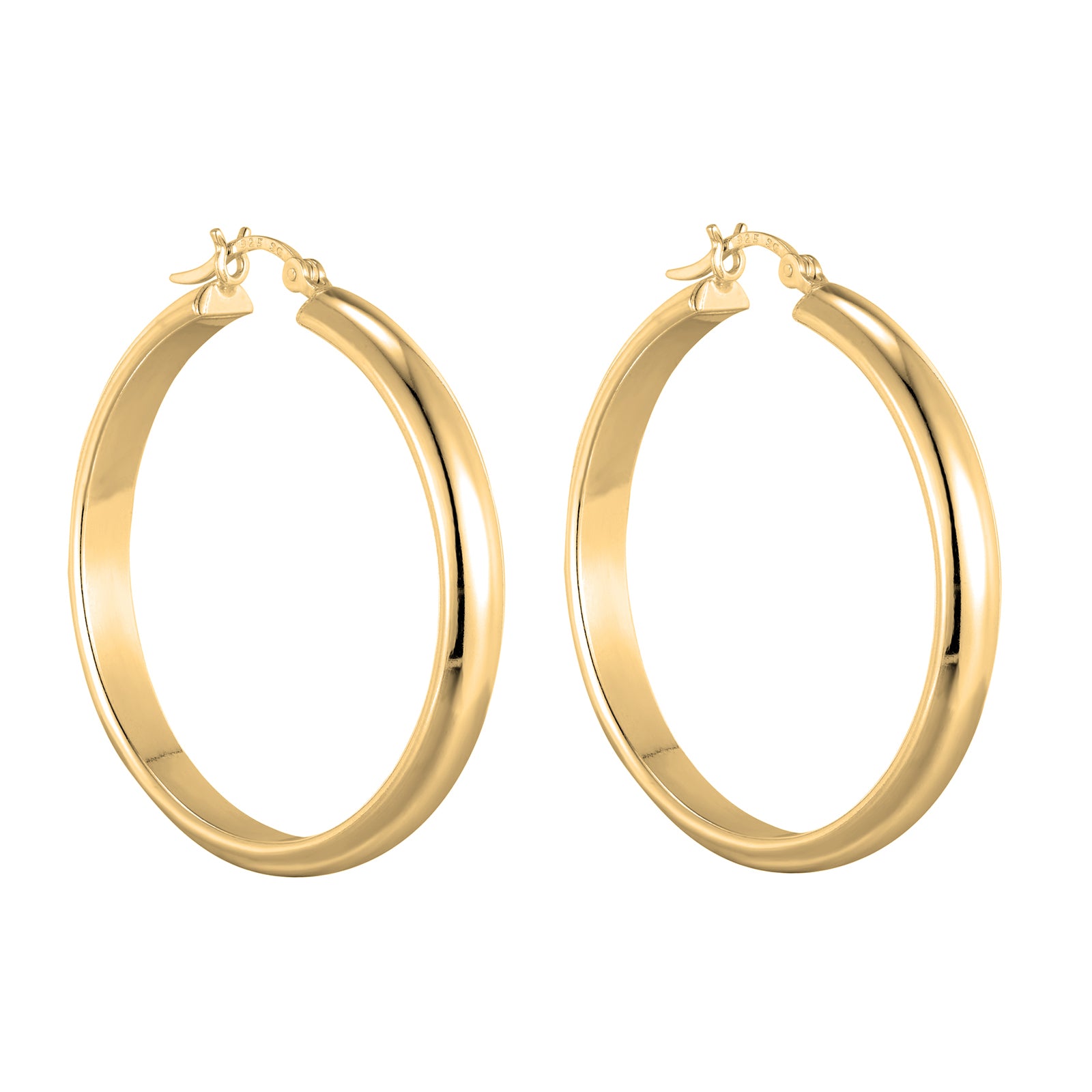 18ct Gold Vermeil - Oversized Hoops - seolgold