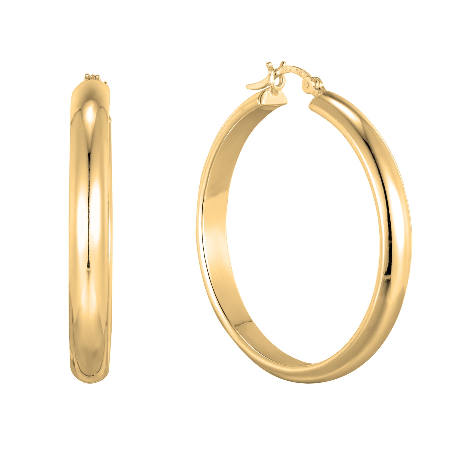 Gold oversized Hoops - seolgold