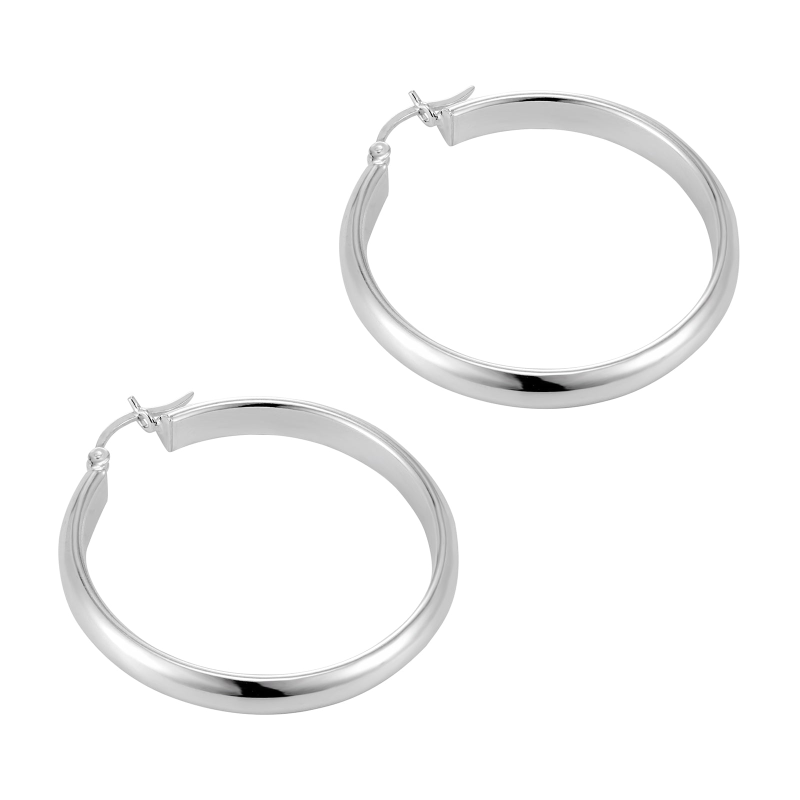 large silver hoops - seolgold