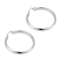 large silver hoops - seolgold