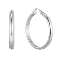 large silver hoops - seolgold