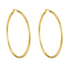 18ct Gold Vermeil Large Round Creole Hoops